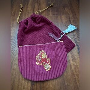 Cosmetic Bags (NWOT) NEVER USED w/tassels custom Arizona St Sun Devils i…